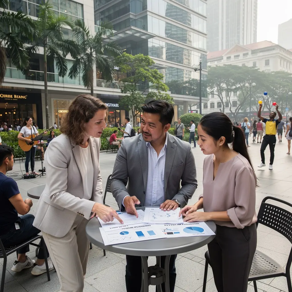 Professional team collaboration